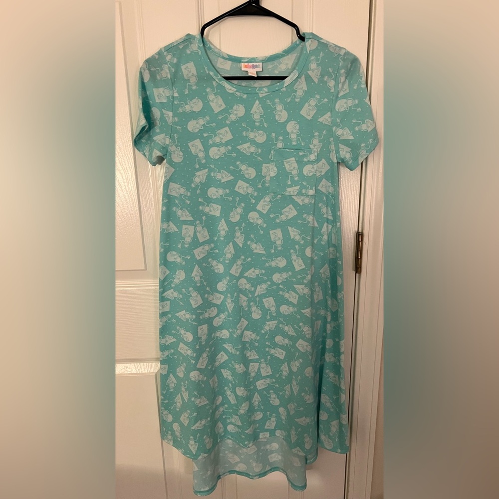 5/$25 Lularoe Kermit The Frog Carly Dress Size XXS